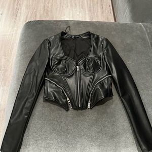 Zara leather top